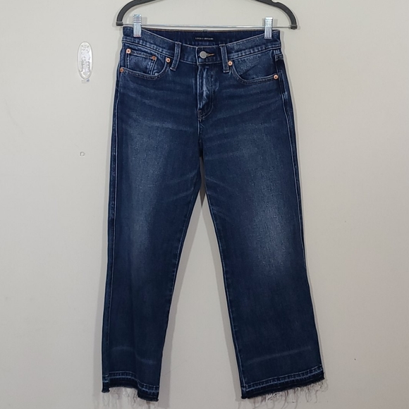 Lucky Brand Denim - Lucky Brand Women's Mid Rise Crop Wide Leg Jean